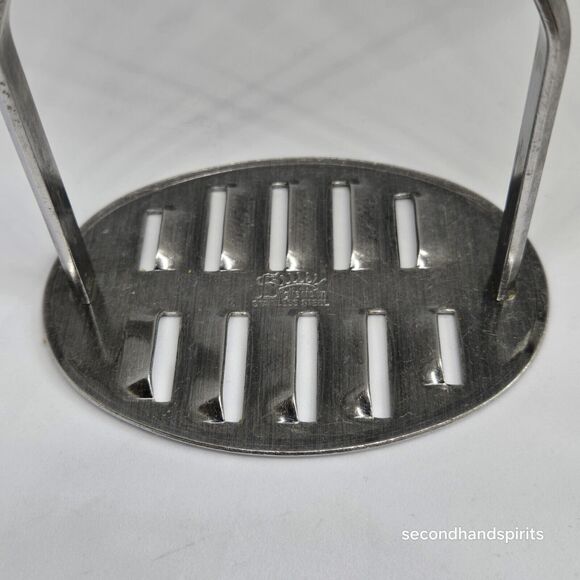 Englishtown Potato Masher Bakelite Stainless Red Handle - Picture 3 of 7